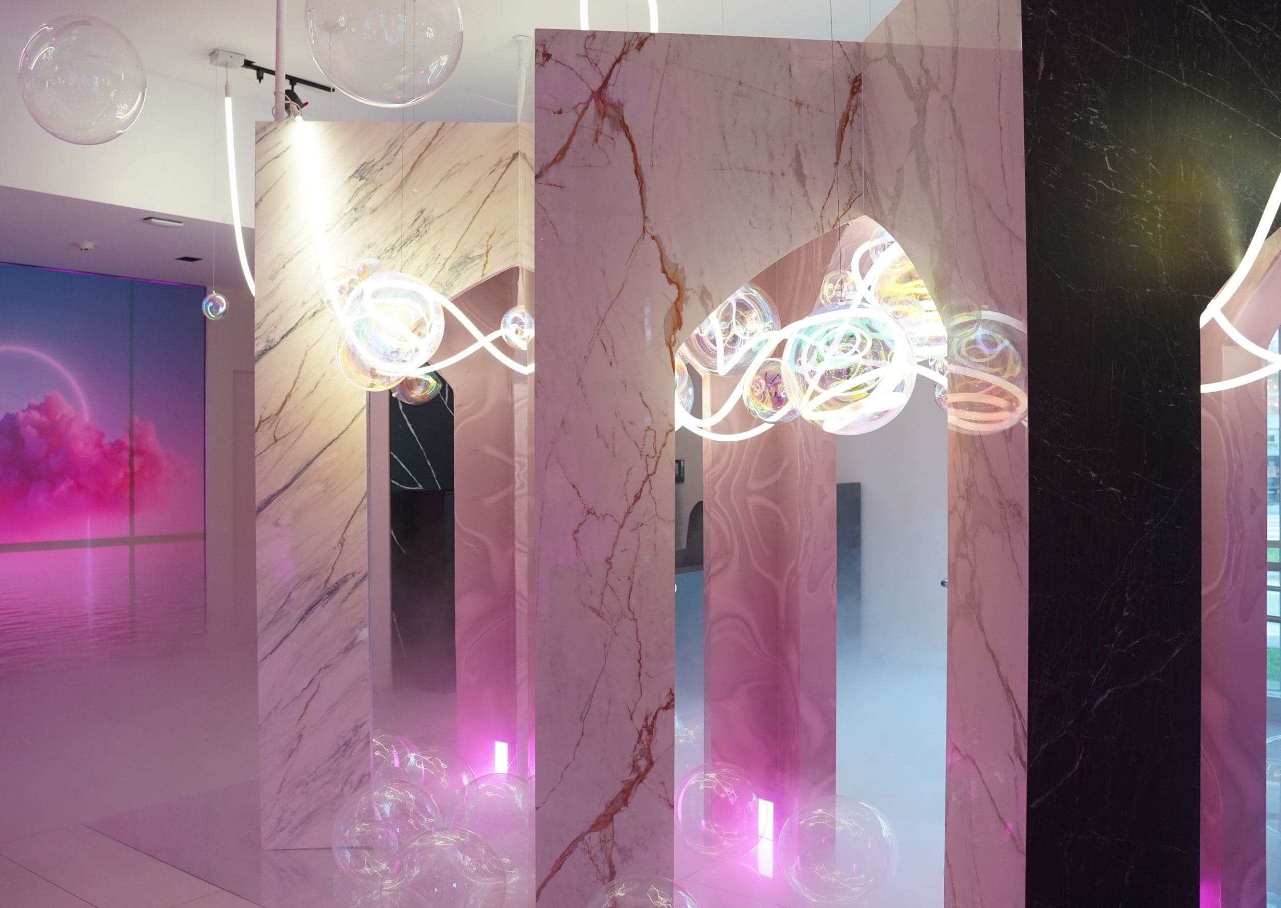 Dreamcloud at Design Miami with Cosentino and Studio M Lighting - Decor Atelier Global Luxury Commercial Interior Designer - Houston, Los Angeles, Miami, New York